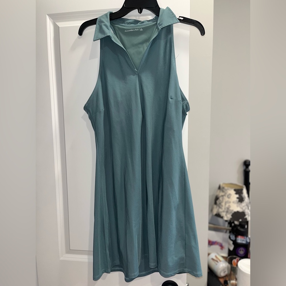 Abercrombie Racer Back Collar Halter Dress